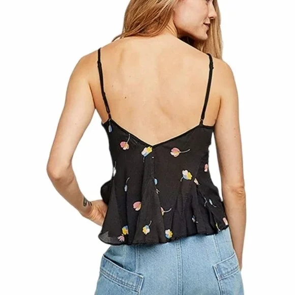 FREE PEOPLE Radea‎ Printed Lace-up Camisole Size SMALL - Picture 3 of 11